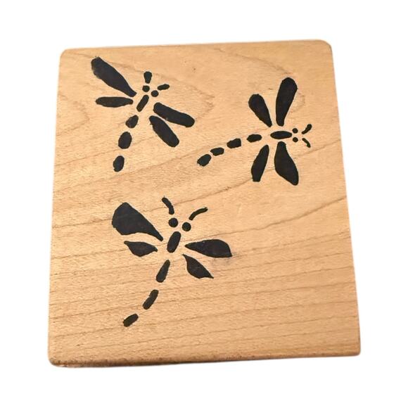 Magenta Other - Magenta 3 Dragonflies Flying 0286 Rubber Stamp